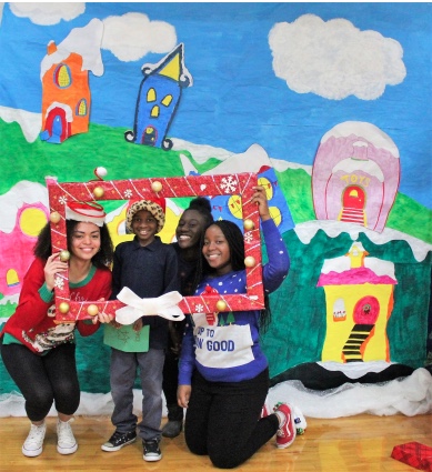 Adams HS at boys and girls club